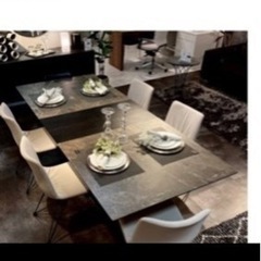 セラミック天板ALETTA（アレッタ）エクステンションダイニングテーブル 