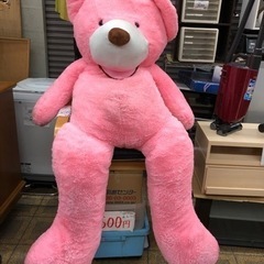 熊のぬいぐるみ　2m 以上ピンク　値下げ