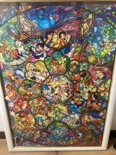 ディズニーステンドグラスパズル00ピース額付き ほのか 津田山の家具の中古あげます 譲ります ジモティーで不用品の処分