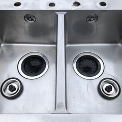 ⭐︎中古品　タニコー　2槽シンク　900×600×800mm   厨房機器⭐︎