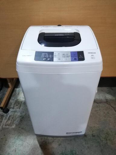 在庫一掃セール♪05　日立(^-^)スリムな全自動洗濯機　5Kg　2017年製♪美品