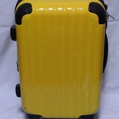 値下げ　黄色　スーツケース　カギ付き