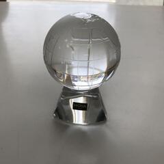 【ネット決済】クリスタルガラス 地球儀 HOYA製 