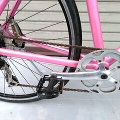 クロスバイク MARIN 28インチ 7段変速 アルミ ピンク 配送無料