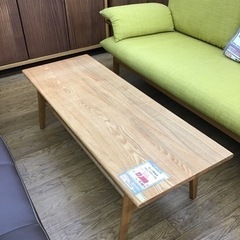 KP-63【ご来店頂ける方限定】オーク無垢材 リビングテーブル ナチュラル