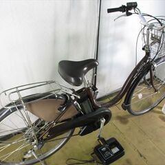 B903☆整備済み 中古電動自転車 ブリヂストン アシスタ ブラウン 8.7Ah 