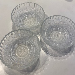 ガラス皿　3枚