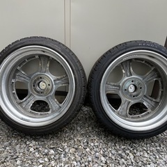 深リムホイールタイヤ付き2本