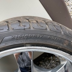 深リムホイールタイヤ付き2本