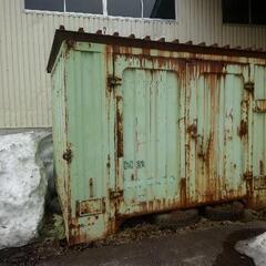 旭川発！☆コンテナ.4tワイド箱車.物置がわりに!☆訳あり格安出品!