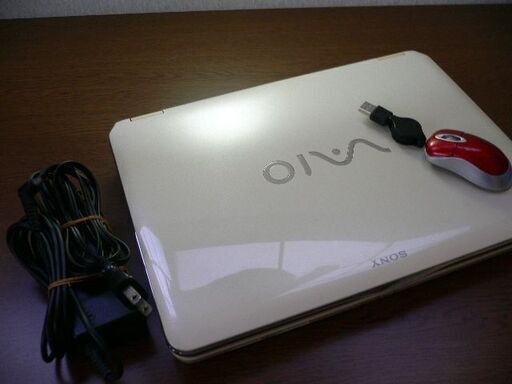 ノートパソコン SONY VAIO 古いモデルですが超美品 AC駆動のみ