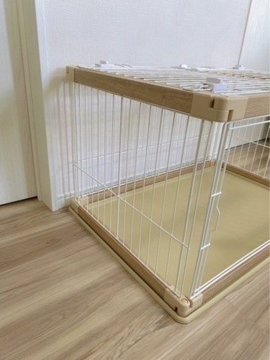 ペットサークル　犬ケージ　木目