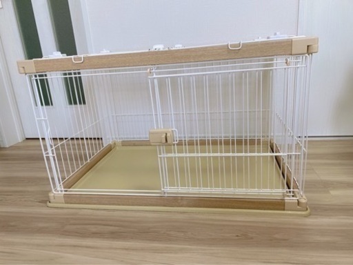 ペットサークル　犬ケージ　木目