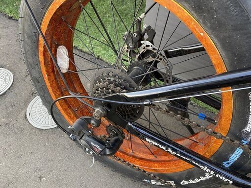 マウンテンバイク‼️引き取り可能な方‼️（滋賀）‼️ 引き取り限定、BRONX FAT BIKE、ファットバイク26インチ7段ギア