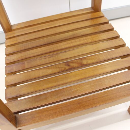 107)【美品】SCANTEAK REKKI 3段シェルフ 木製 ラック 収納家具 スキャンティーク チーク ラック 棚