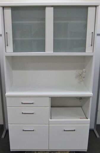 ニトリ キッチンボード RIPE-105KBS 収納棚 レンジボード 食器棚