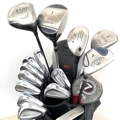 【SOLD OUT】◆XXIO／amcドライバー＋ BRIDGESTONE アイアン 等◆ゴルフクラブ 全15本セット＋ adidasキャディバッグ付き