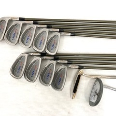 【豪華！】◆TSURUYA ツルヤ AXEL ドライバー＋Wilson アイアン 等◆ゴルフクラブ 全16本セット＋ Fitway キャディバッグ付き