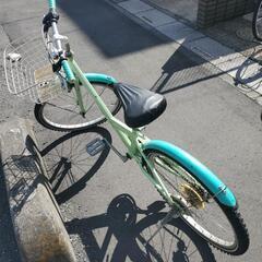 24インチ　緑　子供用自転車