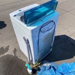 2017年製★中古★Haier/ハイアール☆4.5kg☆全自動洗濯機☆「お急ぎコース」!!☆「しわケア」脱水【JW-C45A-K】 保証2ヶ月 