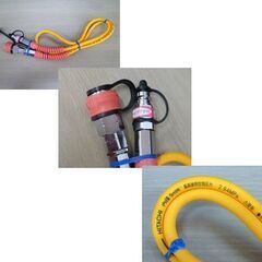 日立工機 回転式高圧エアホースリール 高圧専用 0088-5715 高圧エアホース付き 内径5㎜ ロックソケット/パージプラグ付き 苫小牧西店 日立工機 回転式高圧エアホースリール 高圧専用 0088-5715 高圧