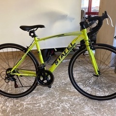 前輪タイヤ・前輪チューブ新品！】700×28c 14段変速 ロードバイク イエロー