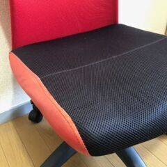 椅子　勉強、在宅勤務用　赤・黒