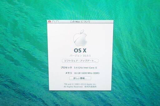 訳アリ安価！！iMac A1419 ME086 (27-inch, Late 2013)OS X 10.9.5 