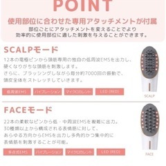 美顔器　電気ブラシ　頭皮、フェイス2本