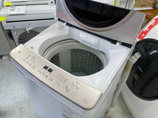 洗濯機の分解クリーニング行っています！配送設置込み！東芝10K　DDモーター　2015年製　分解クリーニング済み！！