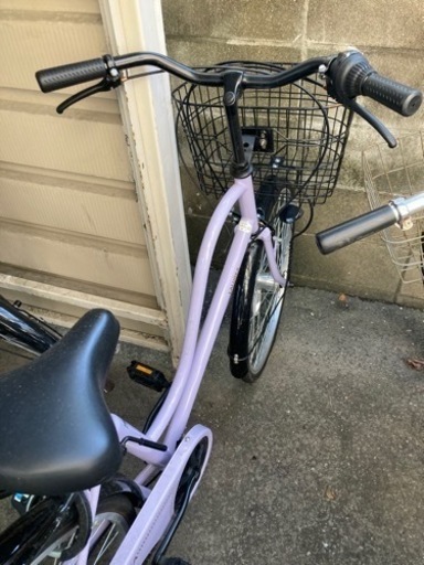 ラベンダー色自転車