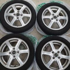 夏タイヤ165/55R14ブリヂストン 14インチアルミ付き 4本セット