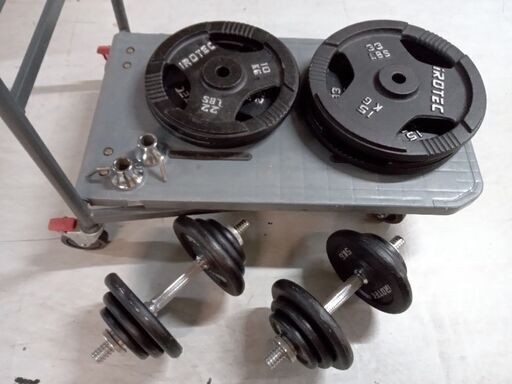 ストレングスセット iROTEC アイアンバーベルダンベル100kgセット