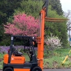 トヨタ ガソリン　フォークリフト 5FGL10 , 移動時間-1670H !.