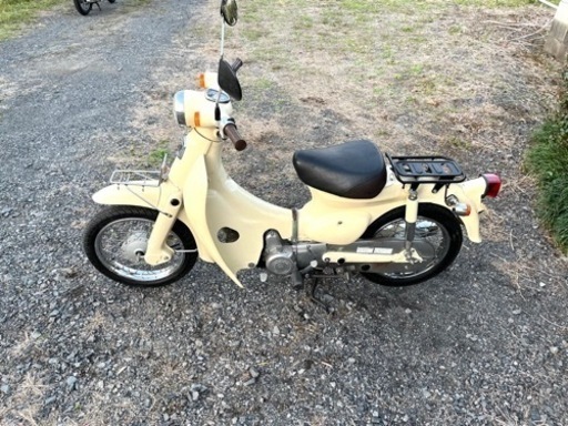 257. 動画あり リトルカブ 4速セル付き 原付 バイク 50cc 車体