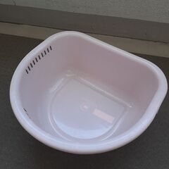 【差し上げます】　D型洗い桶　中古品