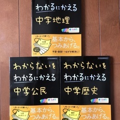 中学生の問題集　歴史、地理、公民‼️