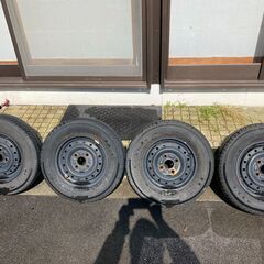 軽自動車用☆ダイハツ純正鉄ホイール☆タイヤ☆145／80R15☆...