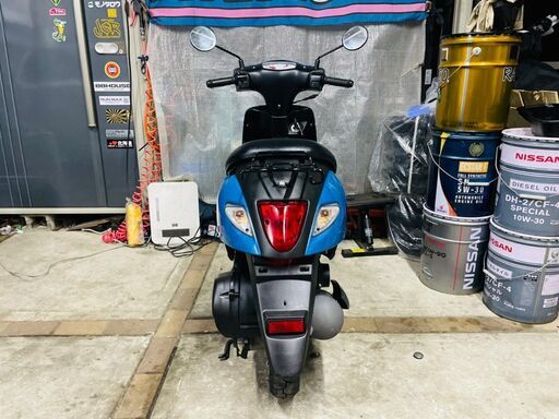 ☆実動！2018年モデル スズキ 現行 レッツ 青 低走行4683km 千葉