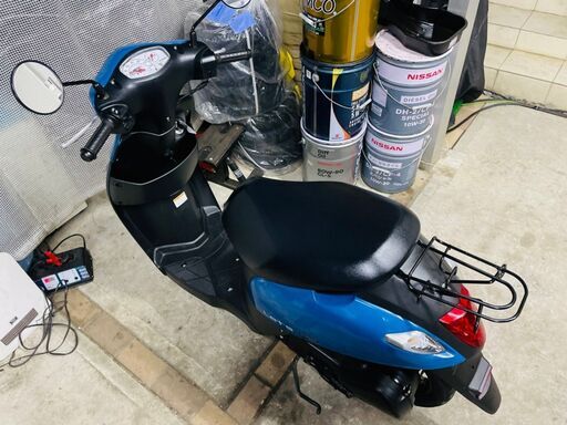 ☆実動！2018年モデル スズキ 現行 レッツ 青 低走行4683km 千葉