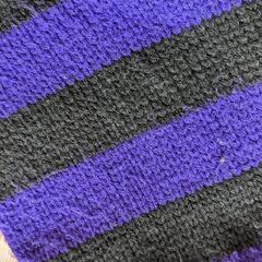 【ネット決済】マフラー　紫と黒の縞々