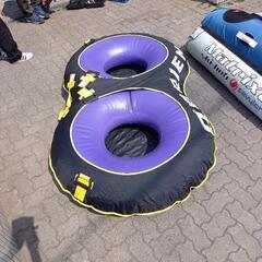 トーイングチューブ二人乗り！