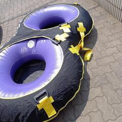 トーイングチューブ二人乗り！