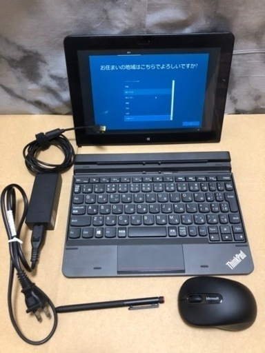 ThinkPad10 タブレットPC(メモリ4G:ストレージ128G)専用キーボード付属　初期化済み