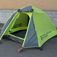 設営確認済 DOPPELGANGER/ドッペルギャンガー ワンタッチテント T3-79 3人用 グレー グリーン ONE TOUCH TENT DOD タープ付き 販売終了】3人用ワンタッチテント T3-79 - DOD（ディーオーディー