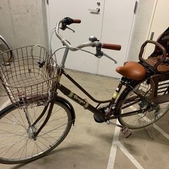 子供シート付き自転車