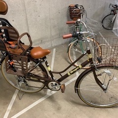 子供シート付き自転車