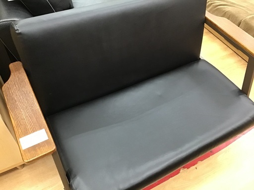 【トレファク神戸新長田】ブラックの2人掛けソファー入荷しました！【取りに来れる方限定】