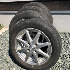 【ネット決済】夏タイヤ・アルミホイール4本セット(155/65R14)