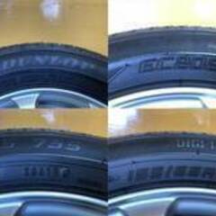 No.801　ダンロップ EC202　タイヤ 13インチ 軽自動車サイズ　155/65R13　ホイール付 4穴　4本セット